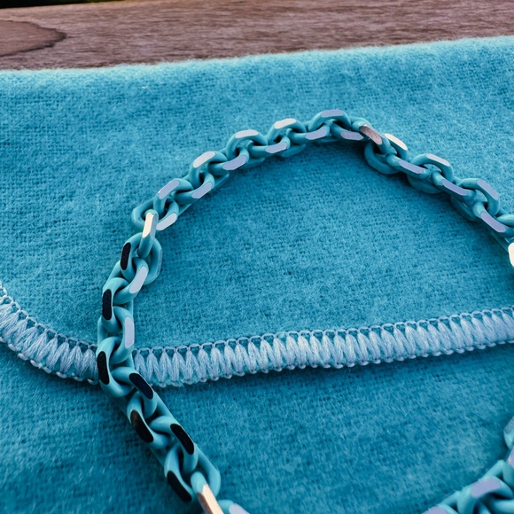 RARE and RETIRED Blue Enamel Sparkler in Silver, 7" - Picture 5 of 6